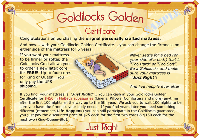Goldlocks Gold Free 5 Years 