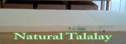 Natural Talalay retains its shape and resilency