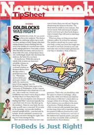 Newsweek says FloBeds is JUST RIGHT