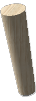 wood turned leg tapered