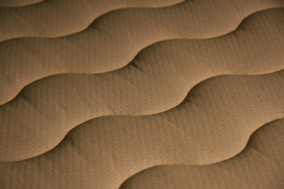 organic cotton quilted to Shasta Wool
