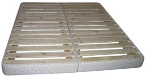 solid pine sides and slats for long lasting breathable support