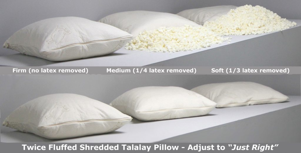 Adjustable Shredded Talalay Latex Pillow