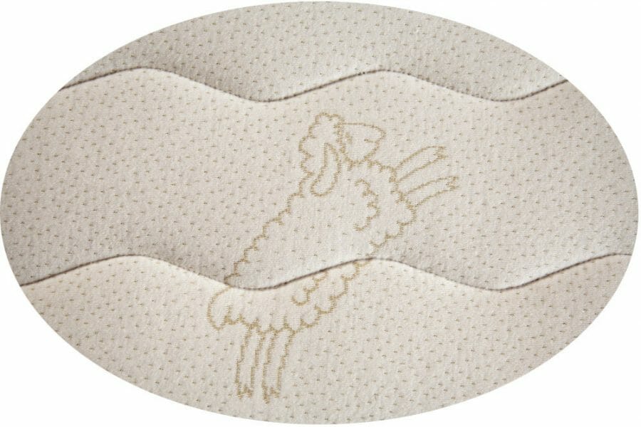 FloBeds Natural Talalay Mattress surrounded by Organic Cotton quilted to wool