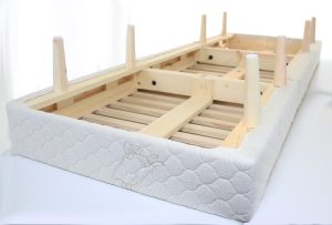 Fir Slat view from bottom of foundation