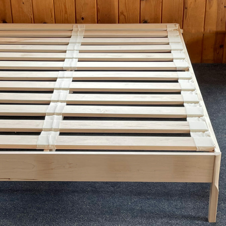 Maple Platform Bed with Maple Slats